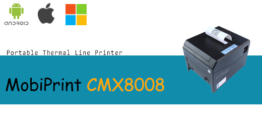 MobiPrint  CMX 8008 portable thermarl line printer mobilator.pl windows android  New Portable Devices